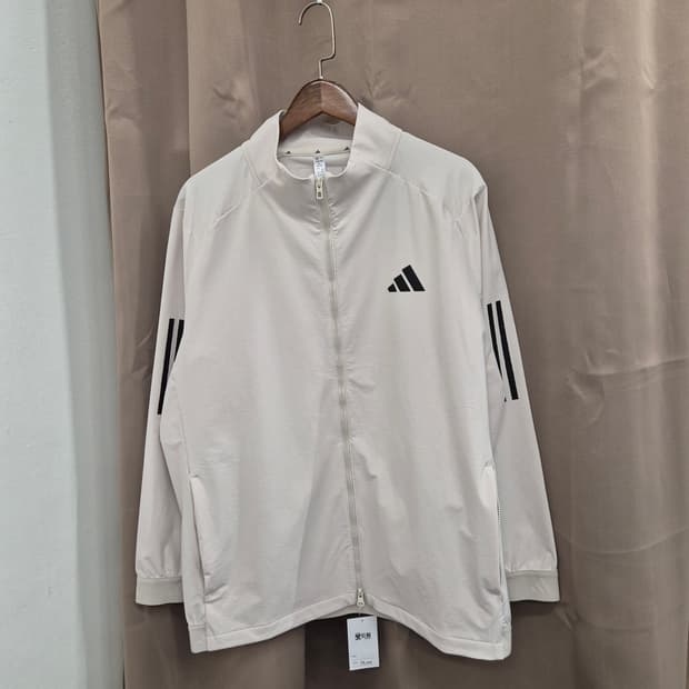아디다스 삼선 트랙 자켓 아이보리 XL