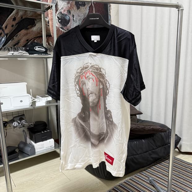 슈프림 지저스 풋볼 저지