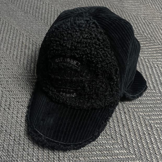 파리게이츠 빅로고 코듀로이 트루퍼햇y 6283