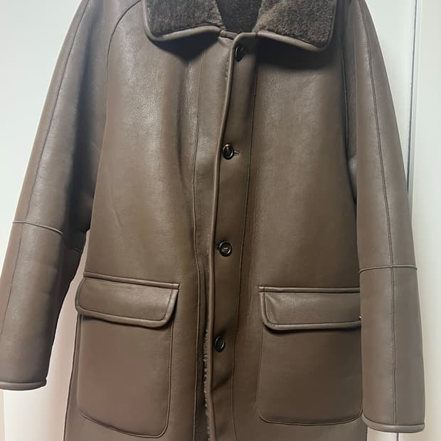 호와스 허그 리버시블 무스탕 초코 브라운 판매