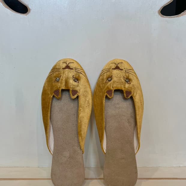 Vintage Cat Slippers