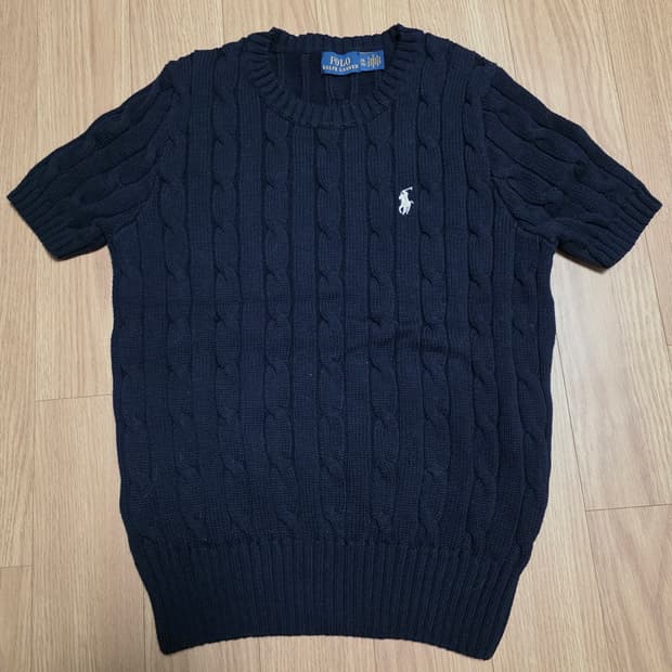 XL) 폴로 랄프로렌 반팔 네이비 니트