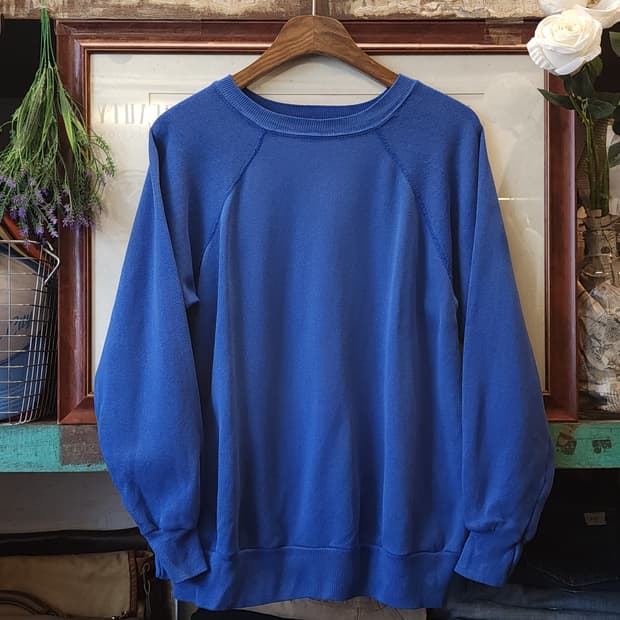 90s pannill 빈티지 스웻셔츠 플레인 스웻셔츠 블루 L