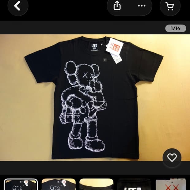 Kaws x UT 반팔 티셔츠