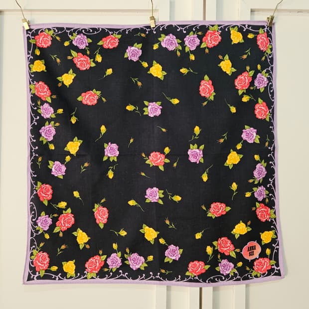 ANNA SUI 빈티지 로즈 손수건
