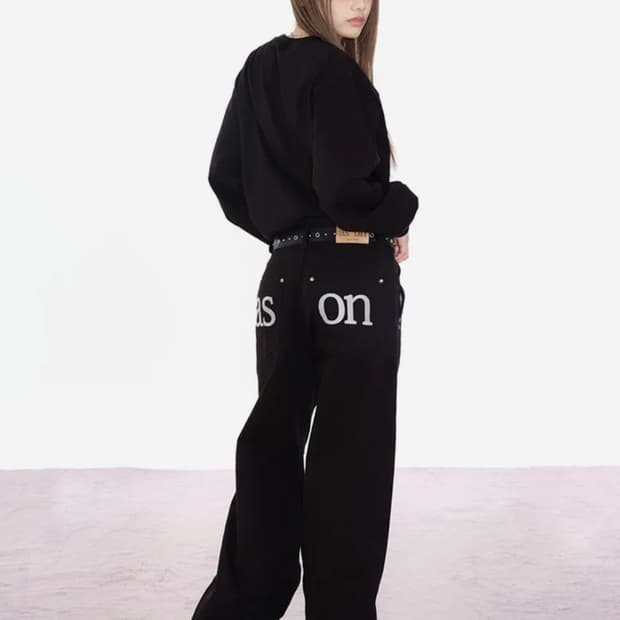 SMOG WIDE PANTS / BLACK