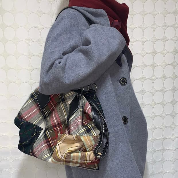 vivienne westwood 타탄 체크 가방