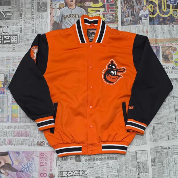 90's G-III 볼티모어 오리올스 바시티자켓 L
