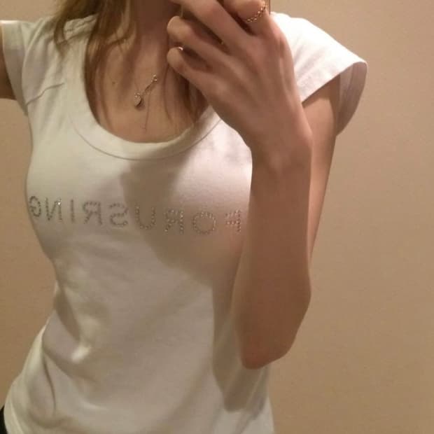 포어링 B.JEWEL LOGO TEE [WHITE]