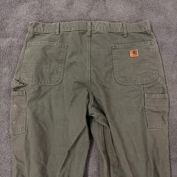 [ 정품/42X30 ] 칼하트 b11 mos 모스그린 카펜터 워크 팬츠