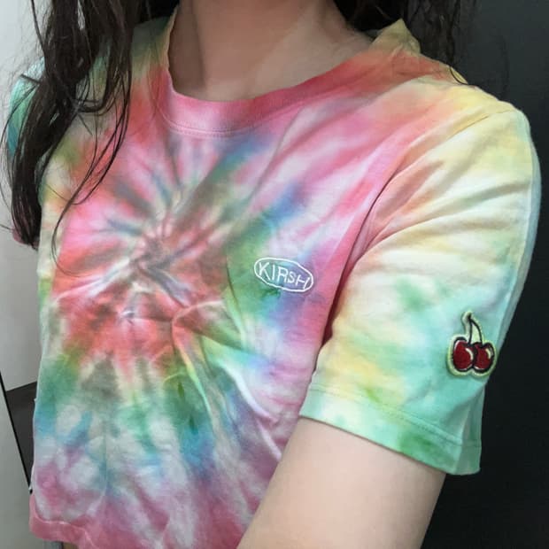 🍒키르시 타이다이 반팔 크롭티🌈