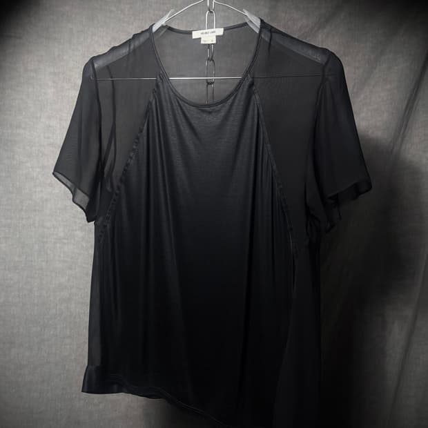 Helmut Lang Sheer Asymmetric Top
