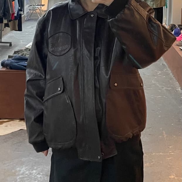 죠다쉬 빈티지 브라운 레더자켓 H2114