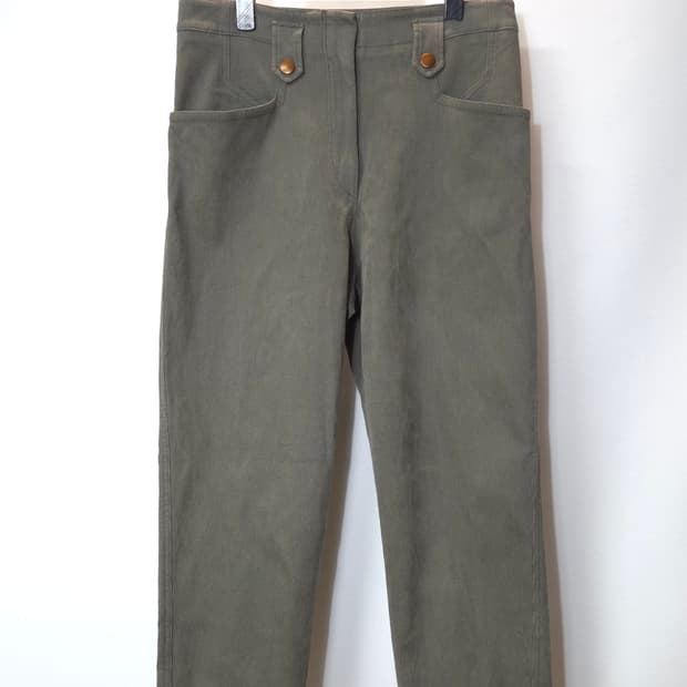 한섬 시스템 2021 코듀로이 세미와이드 골드 버튼 팬츠 67-98