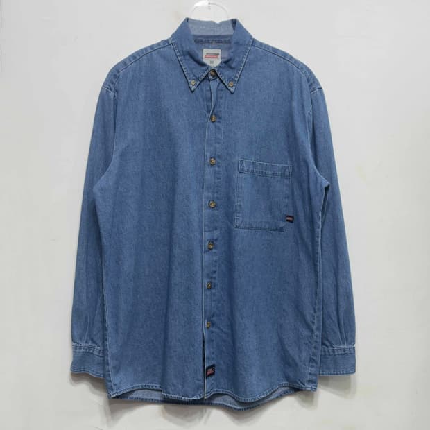 디키즈 데님 긴팔 셔츠