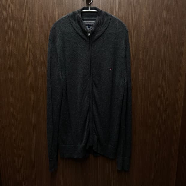 타미힐피거 니트 집업