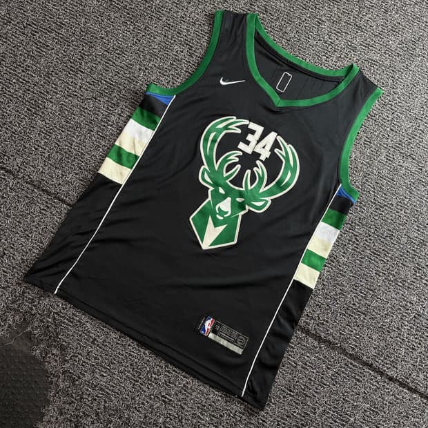 나이키 NBA 밀워키 벅스의 야니스 아데토쿤보 바스켓 저지 4394