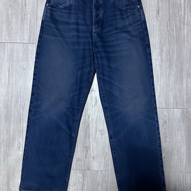 스투시 데님 빅 올 진 빈티지 워시 블루 34