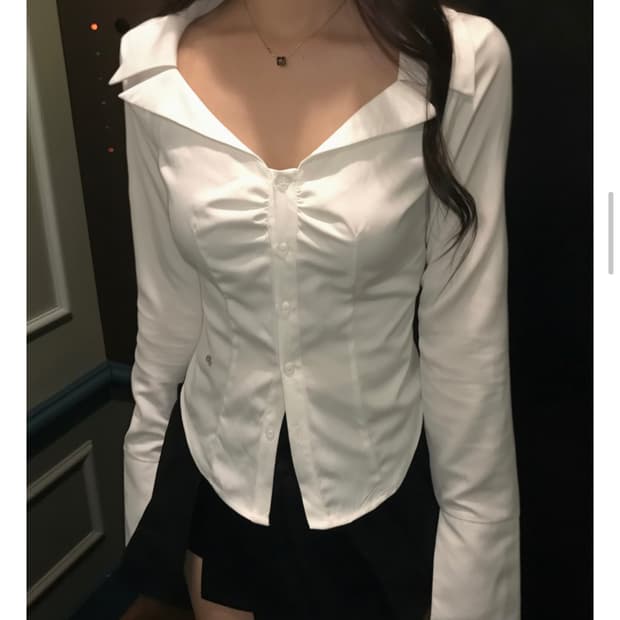 클라우드이모션 아일렛 셔츠 코르셋
