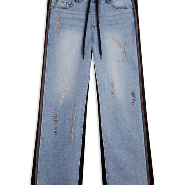 OPEN YY Stitch Front Jeans (BK)