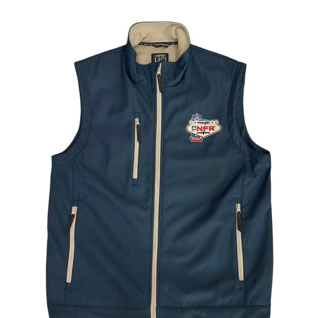 랭글러 NFR 후리스 플리스 베스트 블루그린 (L)