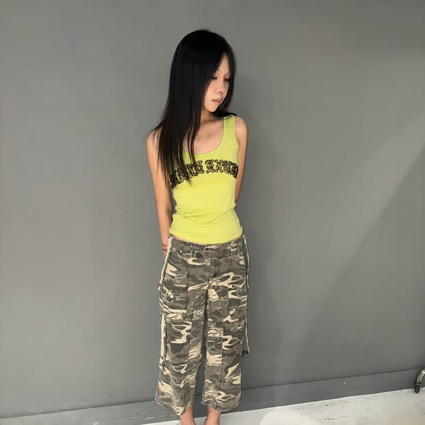 Snarl extra beads lettering sleeveless