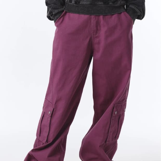 트래블 퍼플 팬츠 S