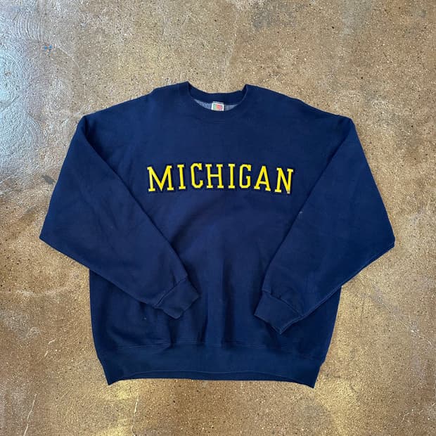 90s 빈티지 미시건 스웻셔츠 