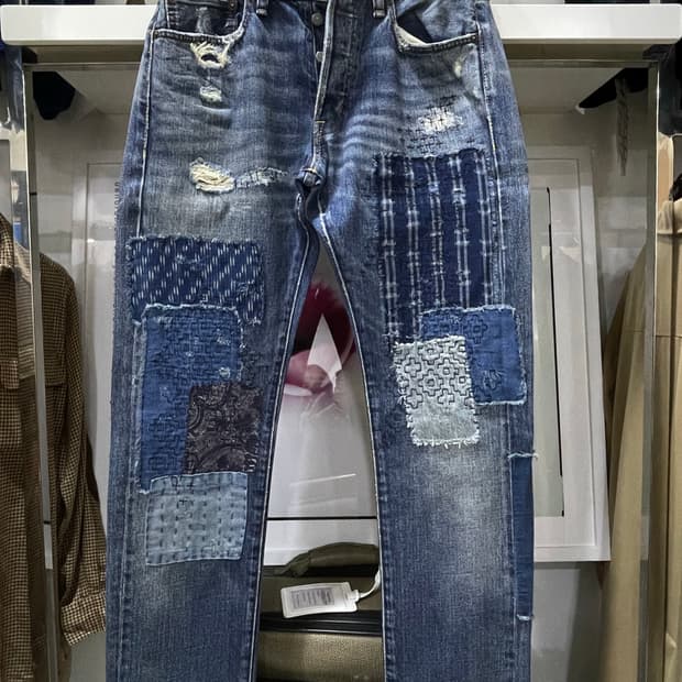 폴로랄프로렌(DS)/멀티패치 디스트레스드 청바지(31“)