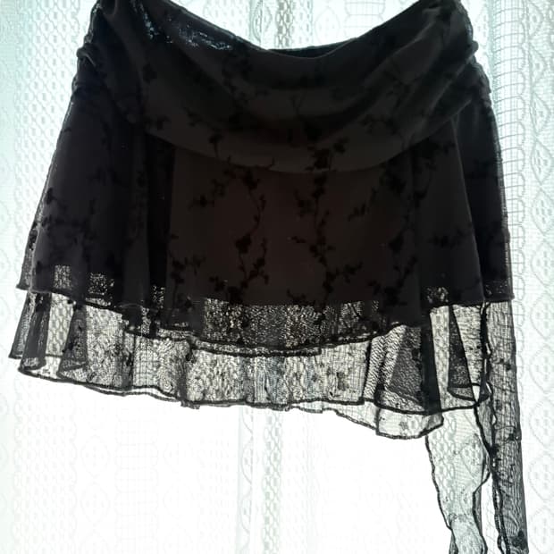 모텔락스 플로럴 쉬폰 스커트