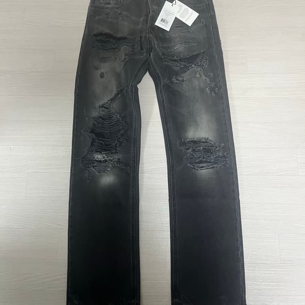 Faith connexion destroyed straight denim