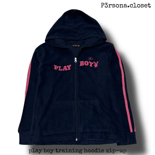 play boy training hoodie zip-up