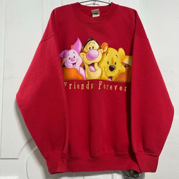 디즈니 90S 곰돌이푸 맨투맨