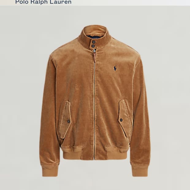 폴로 랄프로렌 코듀로이 바라쿠다 자켓L(QR정품)