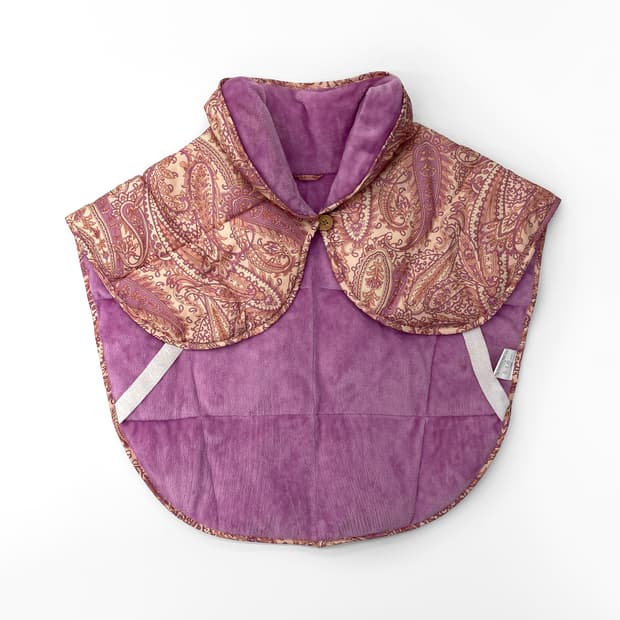 올드 셀린느 스타일 페이즐리 패딩 볼레로