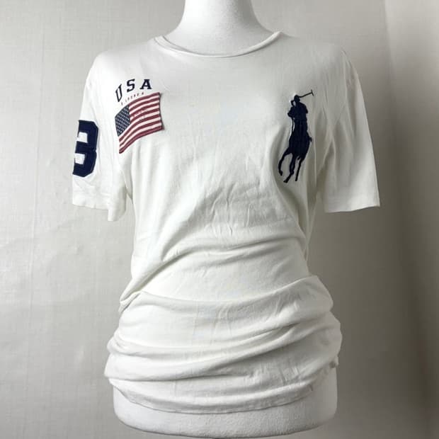 폴로 성조기 반팔