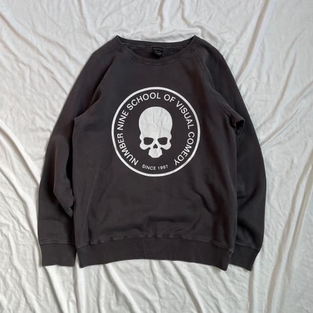 01 ss 넘버나인 스컬 맨투맨