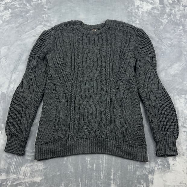 90s RRL 더블알엘 울 블렌드 케이블 니트