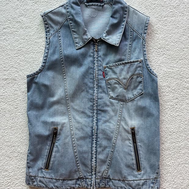 00‘s 리바이스 엔지니어드 데님조끼 데님베스트 자켓