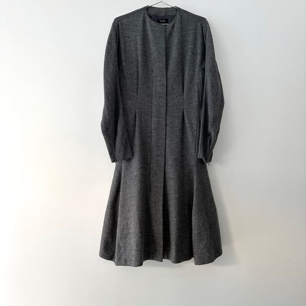 TIME pintuck flare ops / grey