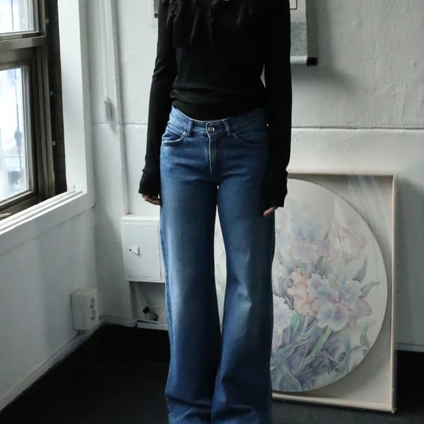 MM6 마르지엘라 부츠컷 데님 팬츠