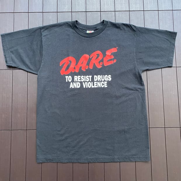 (L) 90s 빈티지 DARE 티셔츠