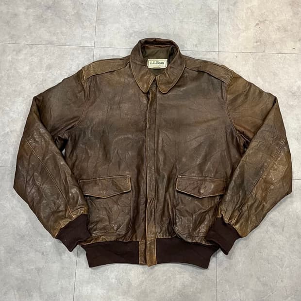 80s 엘엘빈 고트스킨 A-2 자켓 (105)