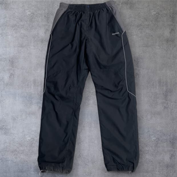 리복 Reebok 블랙 클래식 우븐 트랙팬츠 100