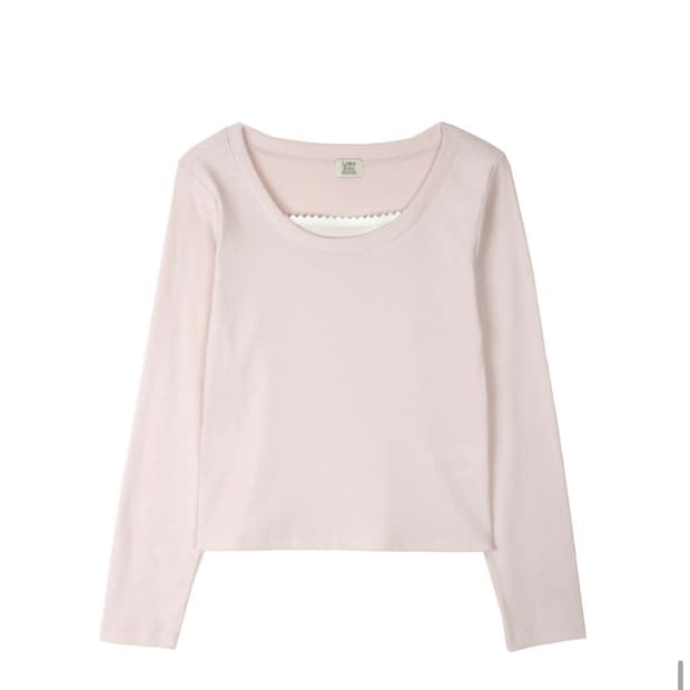 레터프롬문 마레니 레이스 레이어드 티셔츠