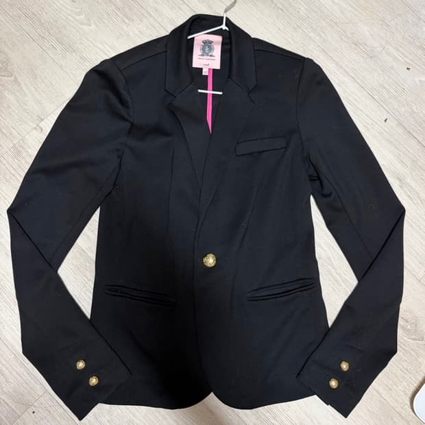 쥬시꾸뛰르 블레이저 자켓 갸루 금장 펑크 빈티지