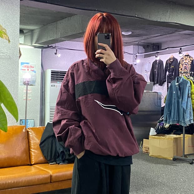 나이키 빅스우시 로고 올드스쿨 웜업 B2491