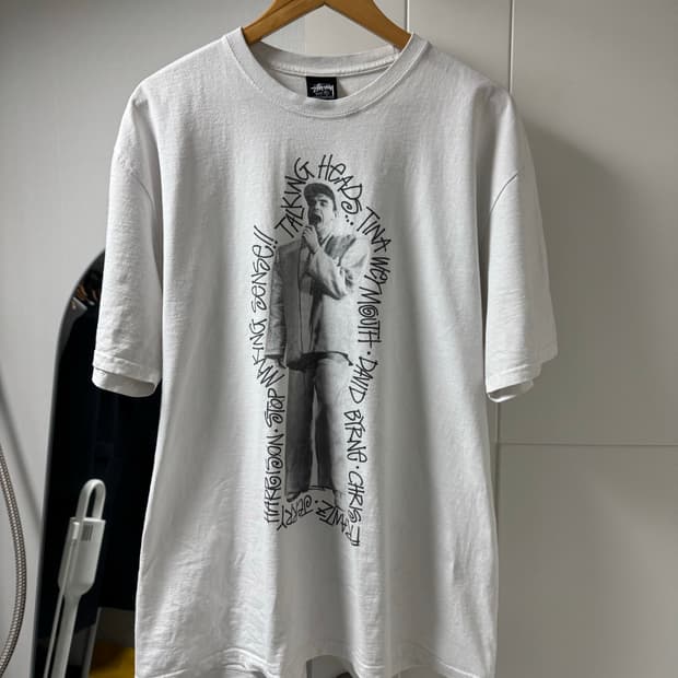 스투시 X 토킹헤즈 반팔티셔츠 XL