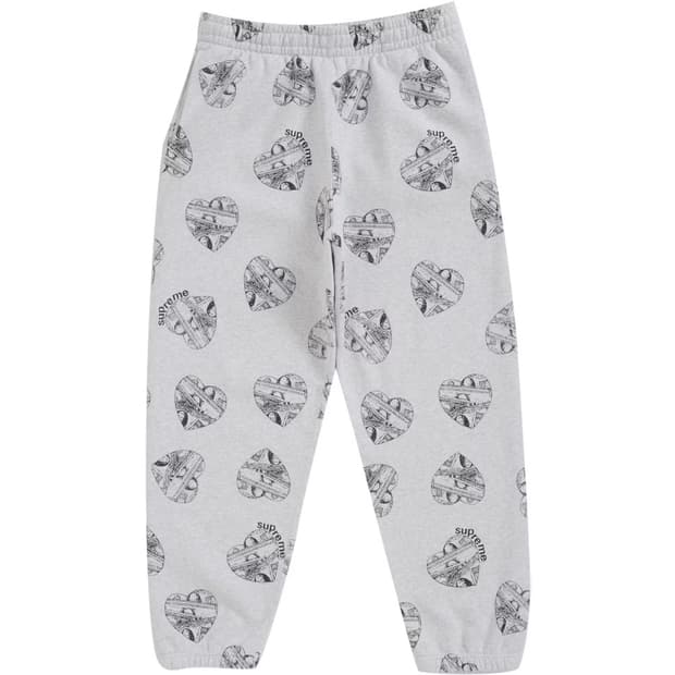 슈프림 love cash sweatpant ash grey