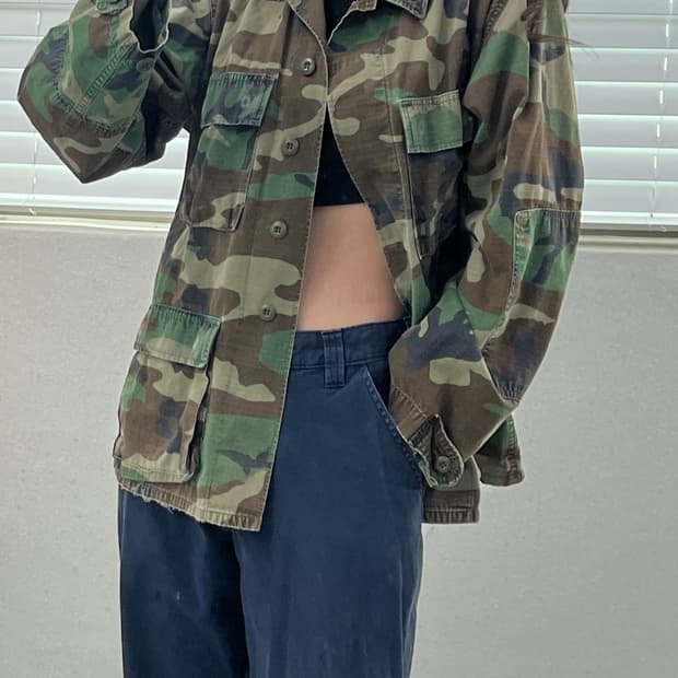 (S-R)80'S WOODLAND ARMY JACKET-M1836